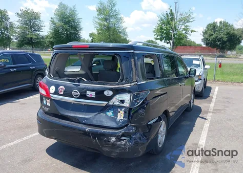 2014 Nissan Quest Sv из США, поврежденный, VIN JN8AE2KPXE9108418